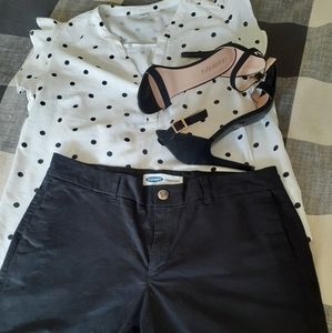 Polka Dot Ruffled Sleeved Shirt